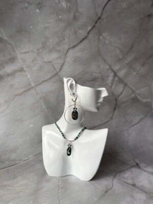 Pendientes El AMOR vive en MI Plata y Turquesa